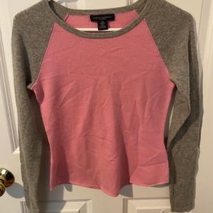 Pink and gray banana republic sweater